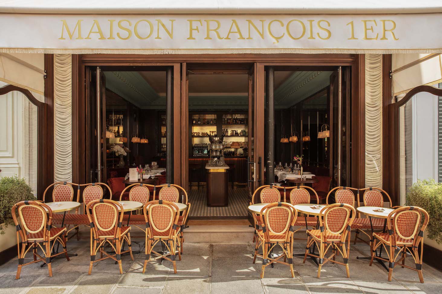 Maison François 1er restaurant chic Paris