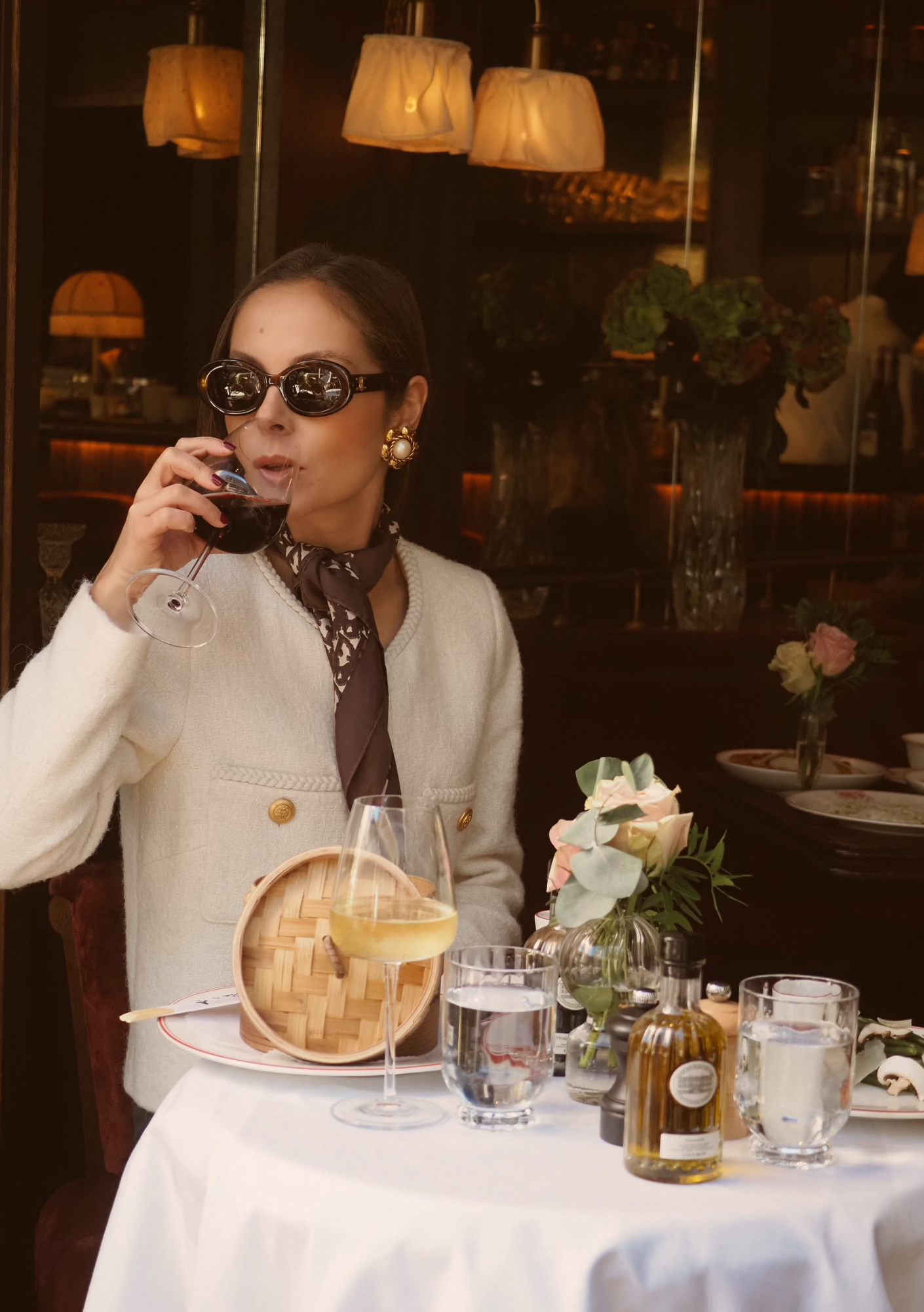 ambiance terrasse repas Maison Francois1er Paris 8